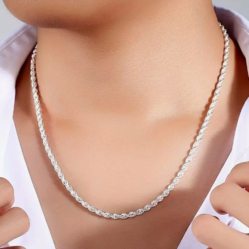 Sterling Silver .925 2mm Rope Chain - Choose your length!