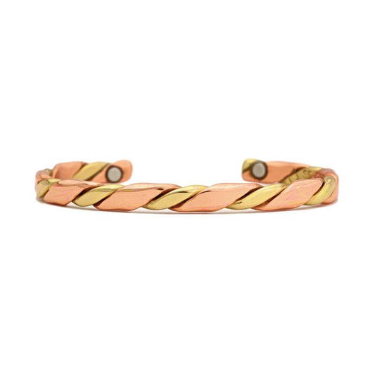 Copper Ivy Cuff Bracelet w/Magnets #822