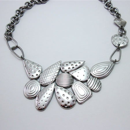 Designer Detailed STEELX Necklace with Toggle - N114