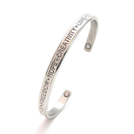 Compassion in Silver Bracelet w/Magnets #774